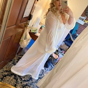 White Bridal Robe